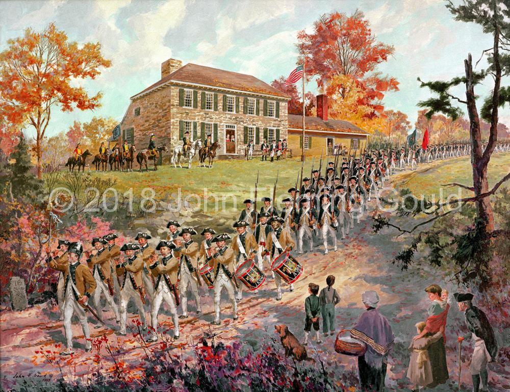 The Last Great March, 1782 — soldiers marching through Vails Gate
