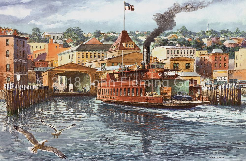 Orange Ferry at Newburgh during daytime